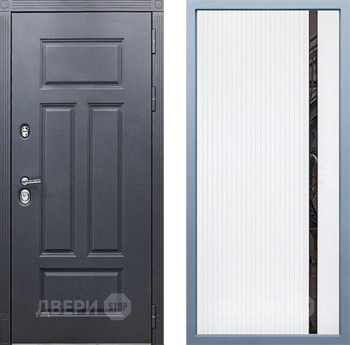 Входная металлическая Дверь Дива МХ-29 STR МХ-46 Белый матовый в Кашире