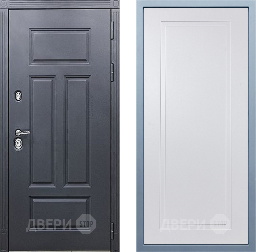 Входная металлическая Дверь Дива МХ-29 STR Н-10 Белый в Кашире