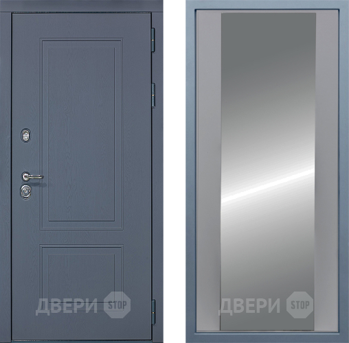 Входная металлическая Дверь Дива МХ-38 STR Д-15 Зеркало Силк Маус в Кашире