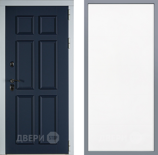 Дверь Заводские двери Стокгольм Тривия Белый софт в Кашире