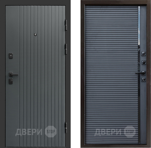 Входная металлическая Дверь Престиж Tvist Grey Porte Черный кварц в Кашире