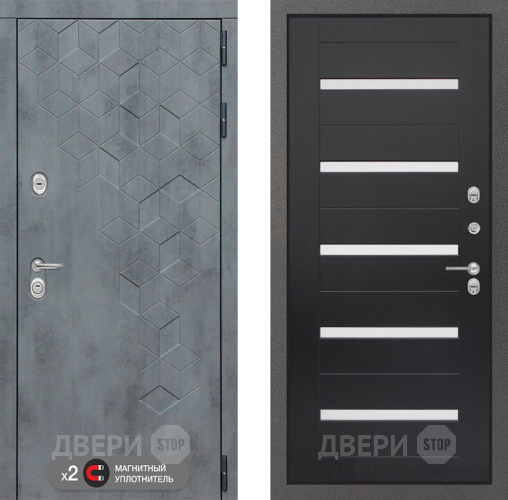 Входная металлическая Дверь Лабиринт (LABIRINT) Бетон 01 Венге в Кашире