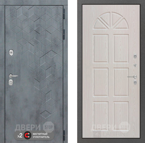 Дверь Лабиринт (LABIRINT) Бетон 15 VINORIT Алмон 25 в Кашире