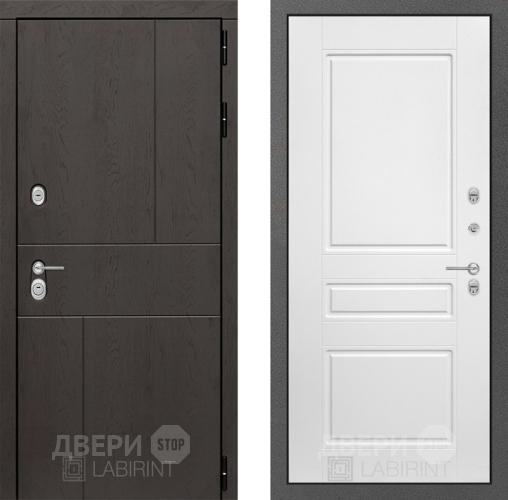 Дверь Лабиринт (LABIRINT) Urban 03 Белый софт в Кашире