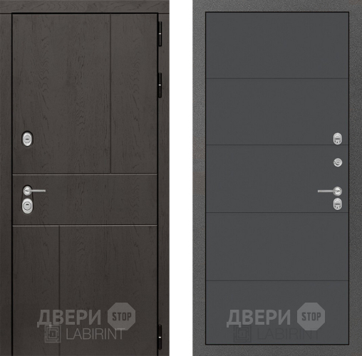 Дверь Лабиринт (LABIRINT) Urban 13 Графит софт в Кашире