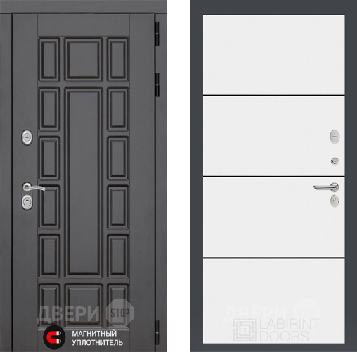 Дверь Лабиринт (LABIRINT) New York 25 Белый софт в Кашире