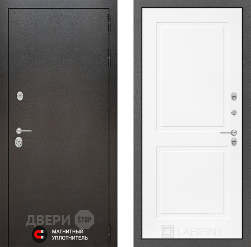 Дверь Лабиринт (LABIRINT) Silver 11 Белый софт в Кашире