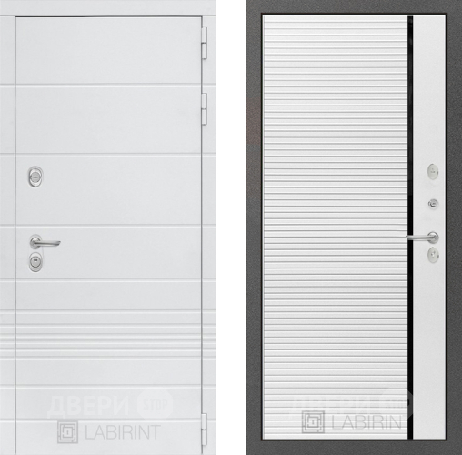 Дверь Лабиринт (LABIRINT) Трендо 22 Белый софт в Кашире