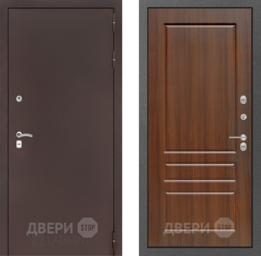 Дверь Лабиринт (LABIRINT) Classic антик медь 03 Орех бренди в Кашире