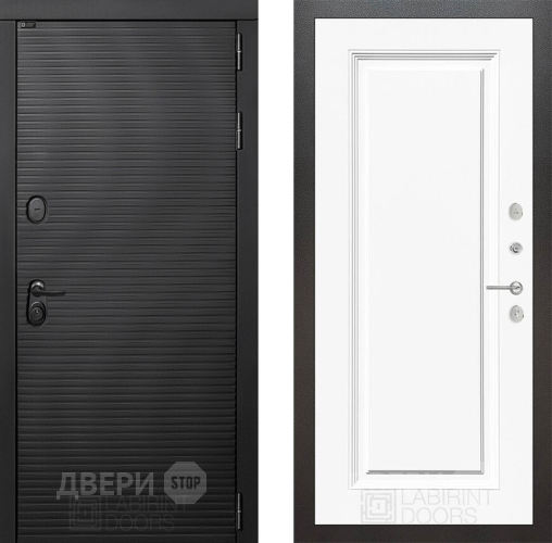 Дверь Лабиринт (LABIRINT) Вулкано 27 Белый (RAL-9003) в Кашире