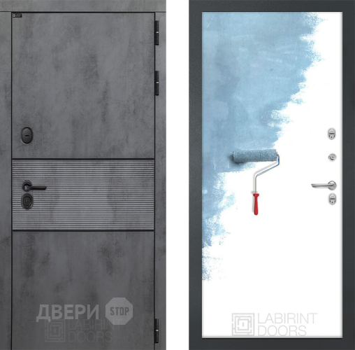 Входная металлическая Дверь Лабиринт (LABIRINT) Инфинити 28 Под покраску в Кашире