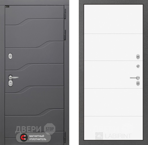 Дверь Лабиринт (LABIRINT) Ривер 13 Белый софт в Кашире