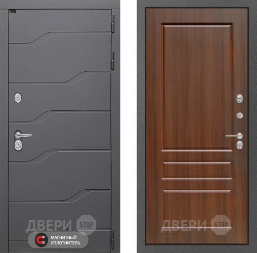 Входная металлическая Дверь Лабиринт (LABIRINT) Ривер 03 Орех бренди в Кашире