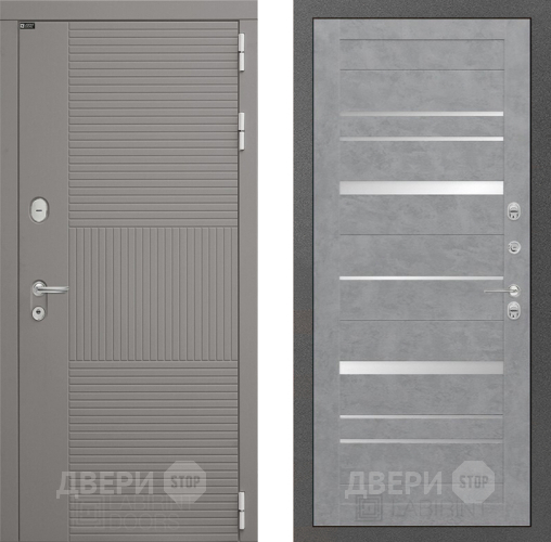 Входная металлическая Дверь Лабиринт (LABIRINT) Формо 20 Бетон светлый в Кашире