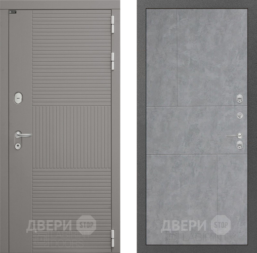 Входная металлическая Дверь Лабиринт (LABIRINT) Формо 21 Бетон светлый в Кашире