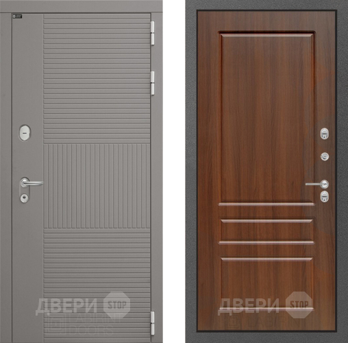 Входная металлическая Дверь Лабиринт (LABIRINT) Формо 03 Орех бренди в Кашире