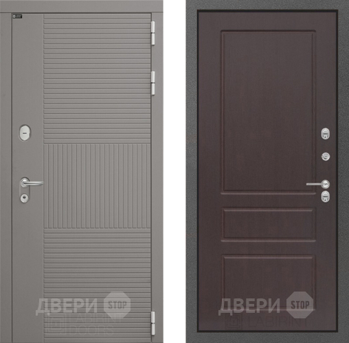 Входная металлическая Дверь Лабиринт (LABIRINT) Формо 03 Орех премиум в Кашире