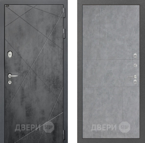 Входная металлическая Дверь Лабиринт (LABIRINT) Лофт 21 Бетон светлый в Кашире