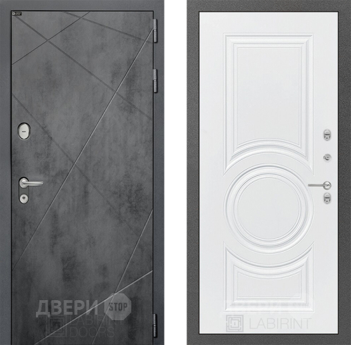 Дверь Лабиринт (LABIRINT) Лофт 23 Белый софт в Кашире