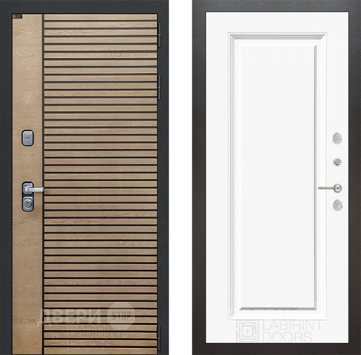 Дверь Лабиринт (LABIRINT) Ritm 27 Белый (RAL-9003) в Кашире