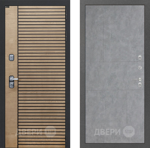 Входная металлическая Дверь Лабиринт (LABIRINT) Ritm 21 Бетон светлый в Кашире