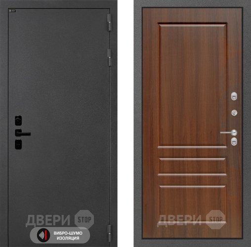 Входная металлическая Дверь Лабиринт (LABIRINT) Acustic 03 Орех бренди в Кашире