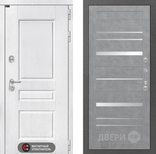 Входная металлическая Дверь Лабиринт (LABIRINT) Versal 20 Бетон светлый в Кашире