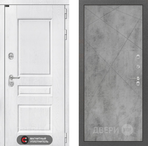 Входная металлическая Дверь Лабиринт (LABIRINT) Versal 24 Бетон светлый в Кашире