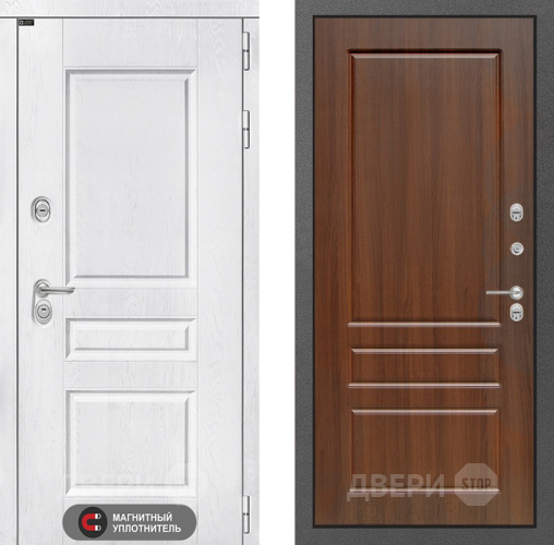 Входная металлическая Дверь Лабиринт (LABIRINT) Versal 03 Орех бренди в Кашире