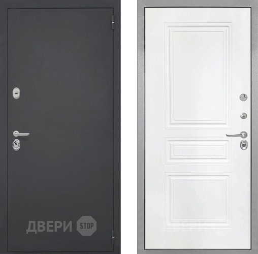 Входная металлическая Дверь Интекрон (INTECRON) Гектор ФЛ-243 Белый матовый в Кашире