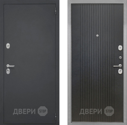 Входная металлическая Дверь Интекрон (INTECRON) Гектор ФЛ-295 Лофт черный в Кашире