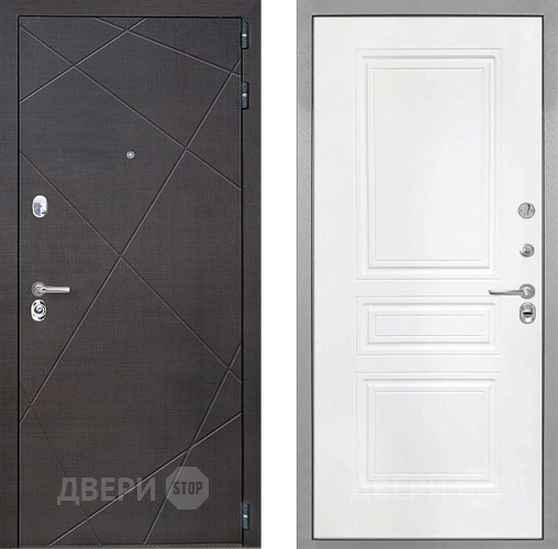 Входная металлическая Дверь Интекрон (INTECRON) Сенатор Лучи ФЛ-243 Белый матовый в Кашире
