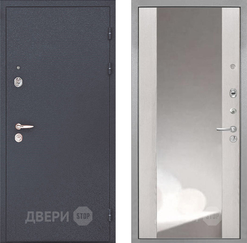 Входная металлическая Дверь Интекрон (INTECRON) Колизей ФЛЗ-516 Зеркало Сосна белая в Кашире