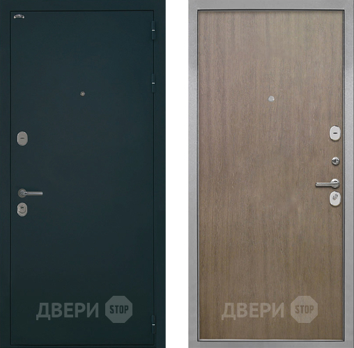 Входная металлическая Дверь Интекрон (INTECRON) Греция Гладкая шпон Венге коричневый в Кашире