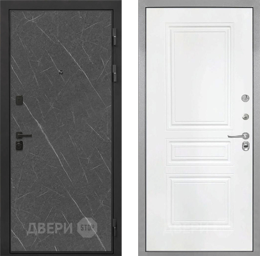 Дверь Интекрон (INTECRON) Профит Black Гранит Лава Оникс ФЛ-243 Белый матовый в Кашире