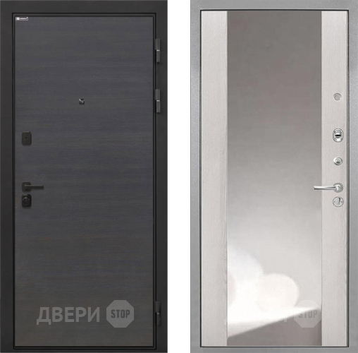 Входная металлическая Дверь Интекрон (INTECRON) Профит Black Эковенге ФЛЗ-516 Зеркало Сосна белая в Кашире