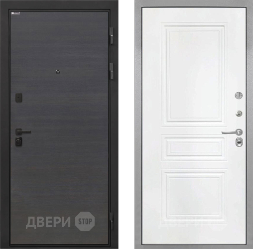 Входная металлическая Дверь Интекрон (INTECRON) Профит Black Эковенге ФЛ-243 Белый матовый в Кашире