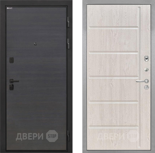 Входная металлическая Дверь Интекрон (INTECRON) Профит Black Эковенге ФЛ-102 Сосна белая в Кашире