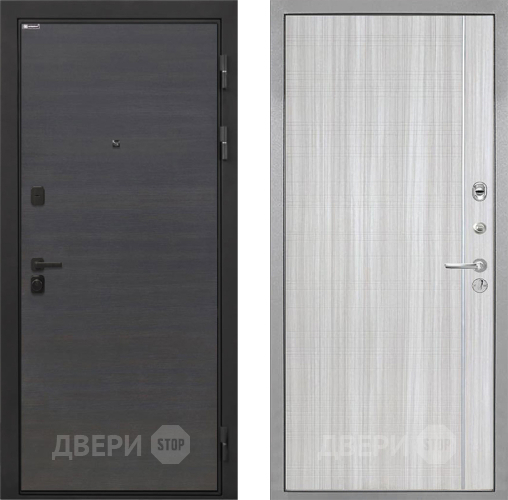Входная металлическая Дверь Интекрон (INTECRON) Профит Black Эковенге В-07 с молдингом Сандал белый в Кашире