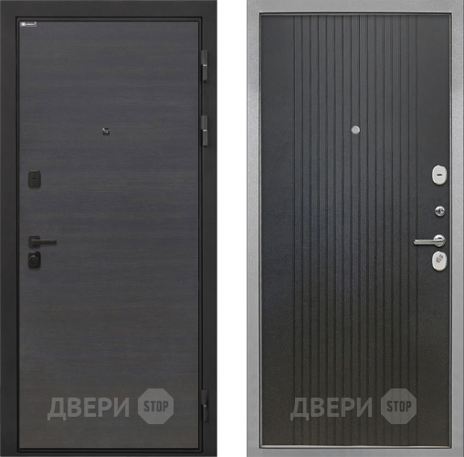 Входная металлическая Дверь Интекрон (INTECRON) Профит Black Эковенге ФЛ-295 Лофт черный в Кашире