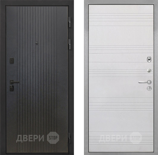 Входная металлическая Дверь Интекрон (INTECRON) Профит Black ФЛ-295 ФЛ-316 Белый ясень в Кашире