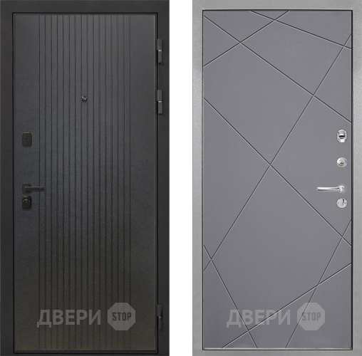 Входная металлическая Дверь Интекрон (INTECRON) Профит Black ФЛ-295 Лучи-М Графит софт в Кашире