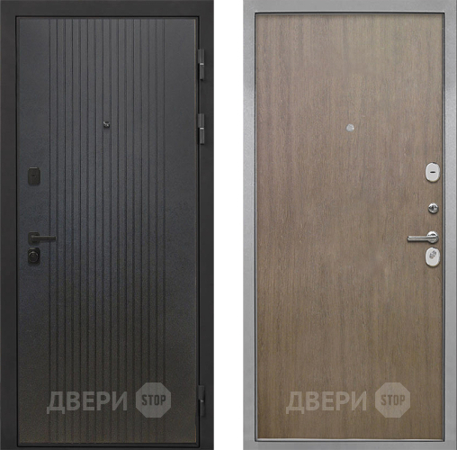 Входная металлическая Дверь Интекрон (INTECRON) Профит Black ФЛ-295 Гладкая шпон Венге коричневый в Кашире