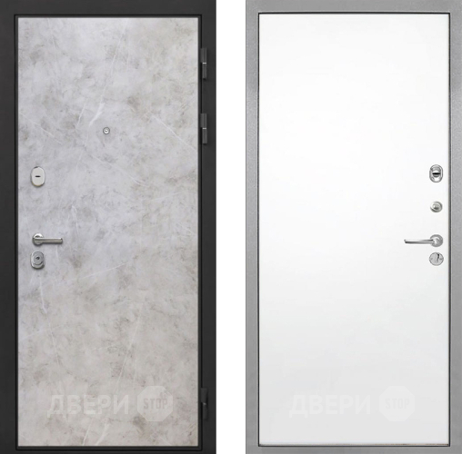 Входная металлическая Дверь Интекрон (INTECRON) Гектор Мрамор Светлый Гладкая Силк Сноу в Кашире