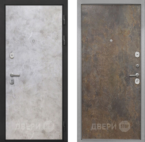 Входная металлическая Дверь Интекрон (INTECRON) Гектор Мрамор Светлый Гладкая Гранж в Кашире