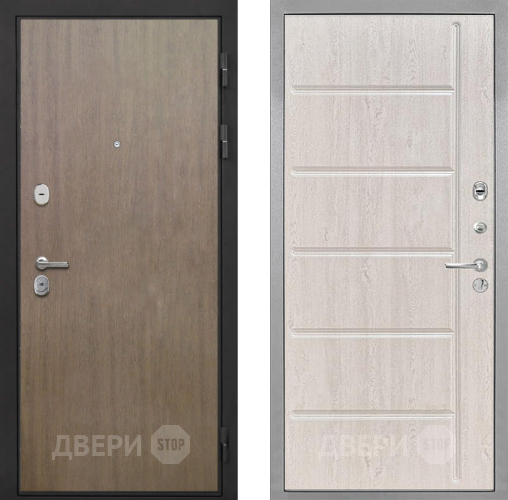 Входная металлическая Дверь Интекрон (INTECRON) Гектор Венге Коричневый ФЛ-102 Сосна белая в Кашире