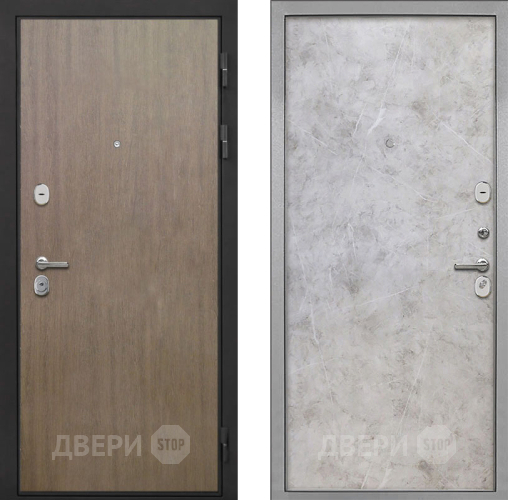 Входная металлическая Дверь Интекрон (INTECRON) Гектор Венге Коричневый Гладкая Мрамор светлый в Кашире