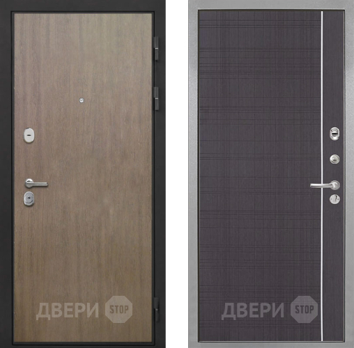 Входная металлическая Дверь Интекрон (INTECRON) Гектор Венге Коричневый В-07 с молдингом Венге в Кашире