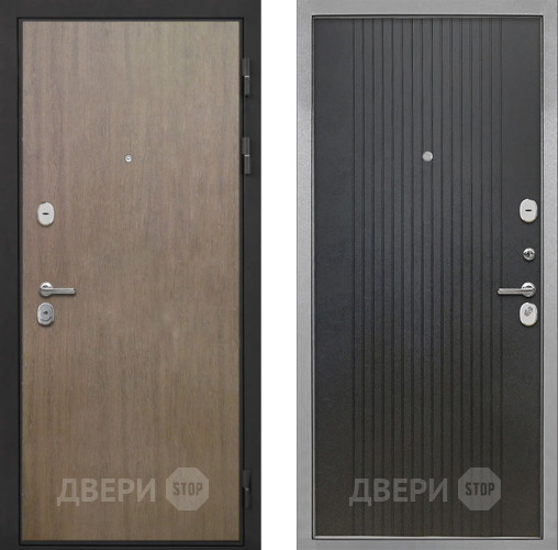 Входная металлическая Дверь Интекрон (INTECRON) Гектор Венге Коричневый ФЛ-295 Лофт черный в Кашире
