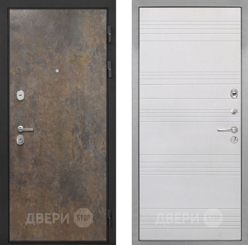Входная металлическая Дверь Интекрон (INTECRON) Гектор Гранж ФЛ-316 Белый ясень в Кашире